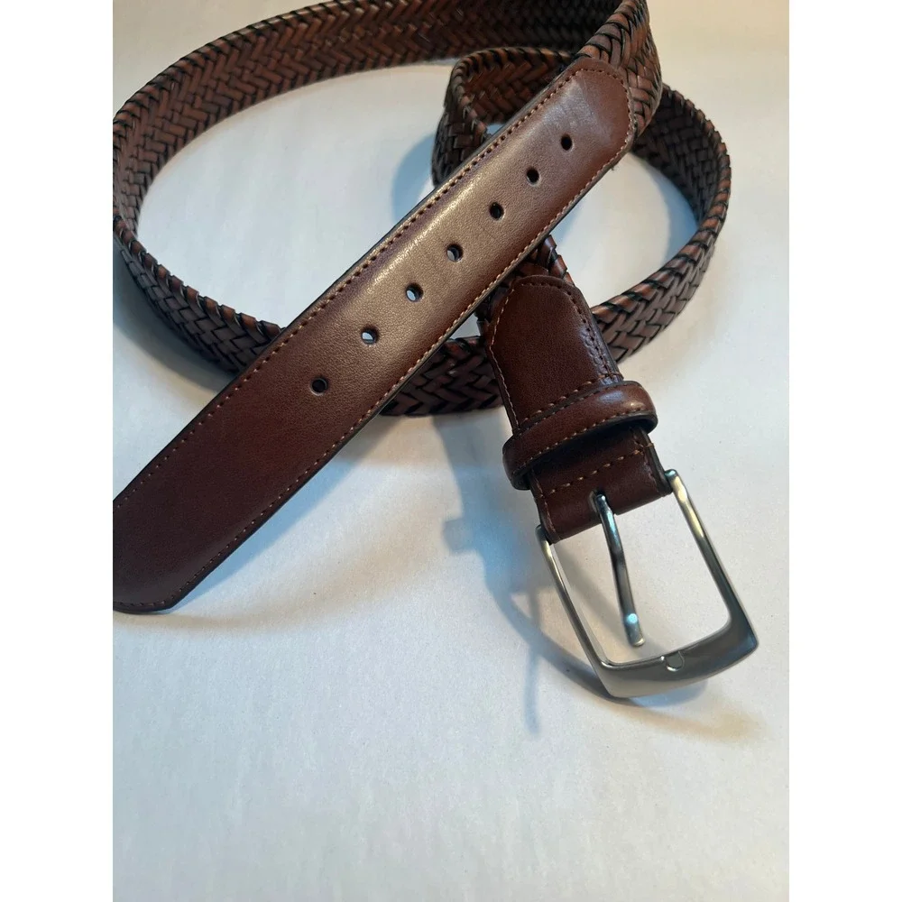 Danbury‎ Men's Leather Braided Belt Size 51